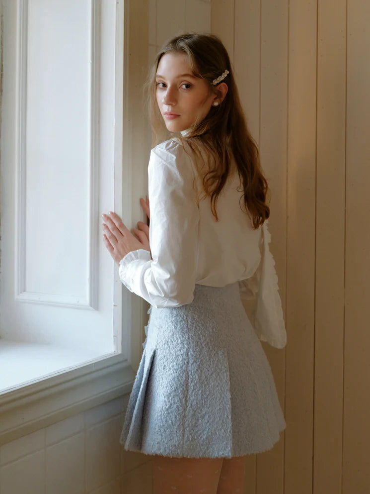 Victorian Lace Trim Bow-Tie Blouse