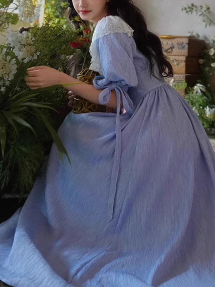 Dreamy Vintage Balloon Sleeve Dress