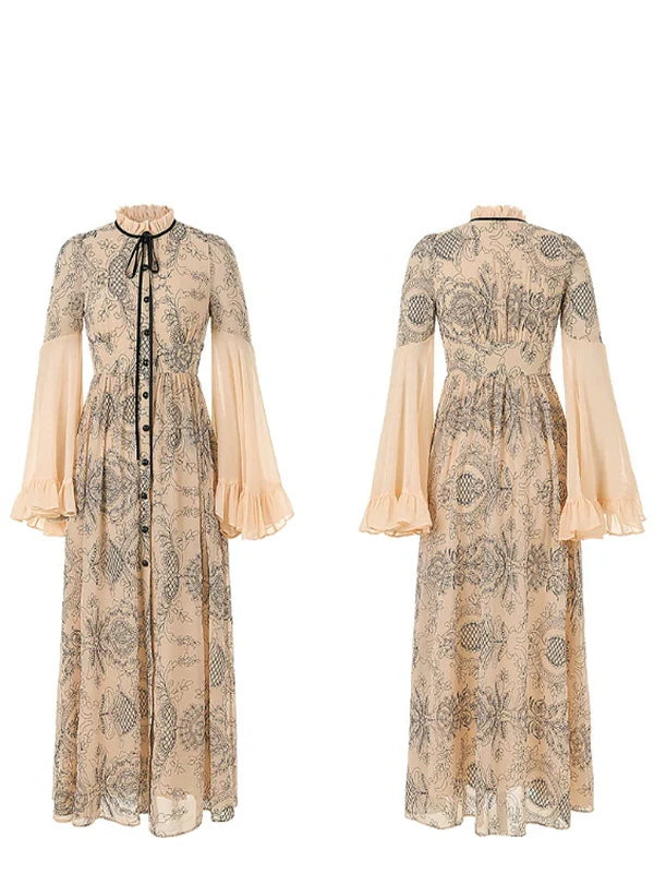 Vintage Pink Chiffon Elegance