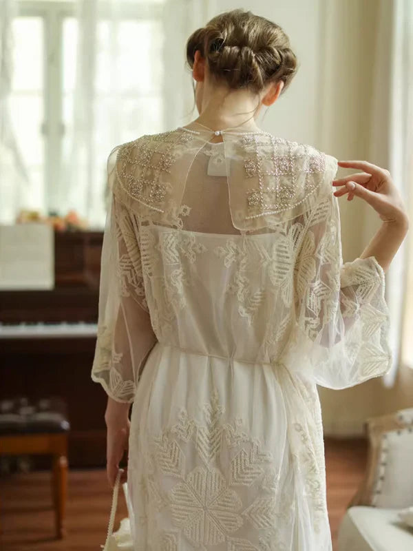 Whimsical Breeze Vintage Midi Dress