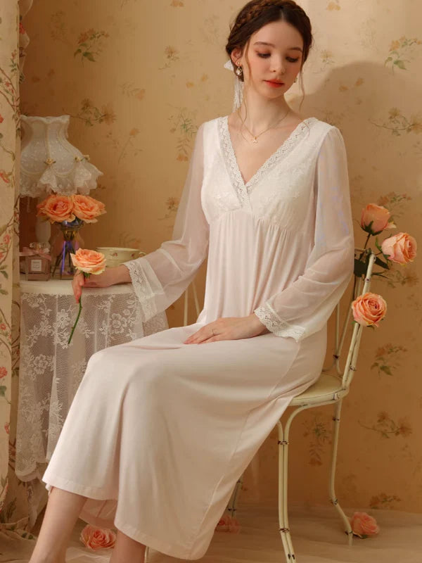 Whispering Rose Lace Nightgown
