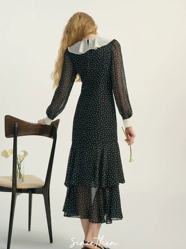 Stellar Romance French Polka Dress