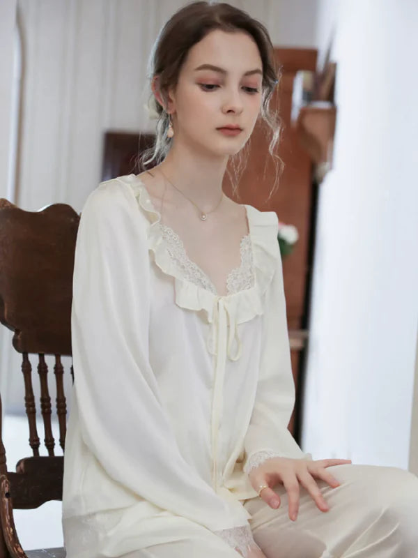 Elegant Rose Satin Dream Pajama