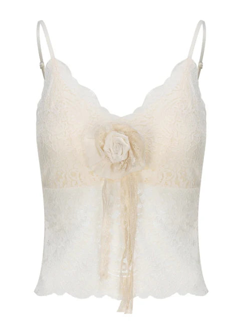 Lace Bloom Rose Camisole