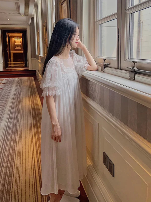 Pure White Fairy Summer Nightgown