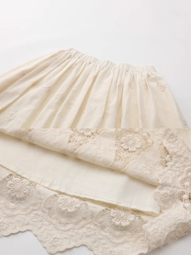 Lace Garden Cotton Petticoat Skirt