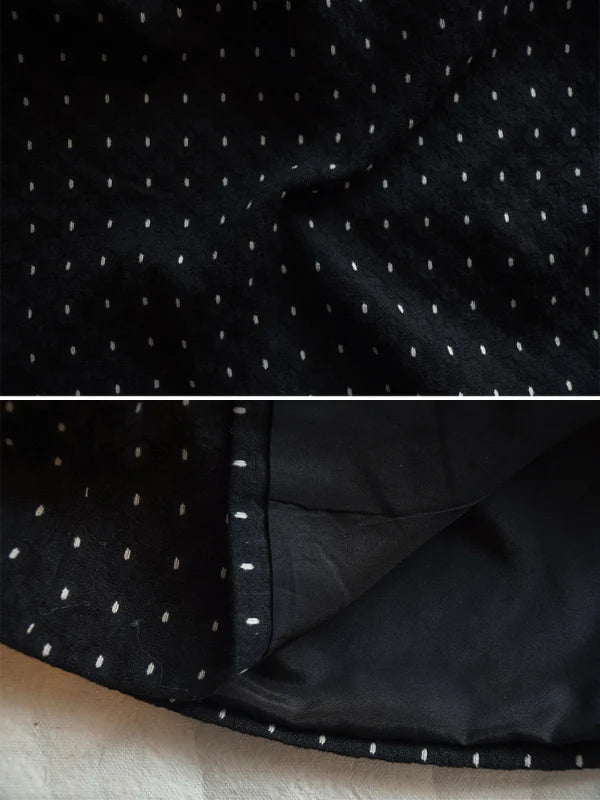 Vintage Polka Dot Lace Collar Coat