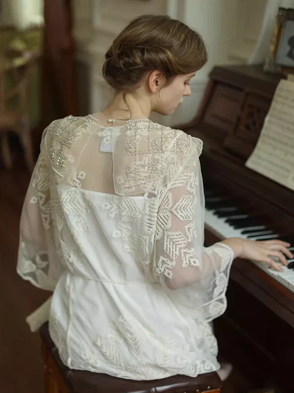 Whimsical Breeze Vintage Midi Dress