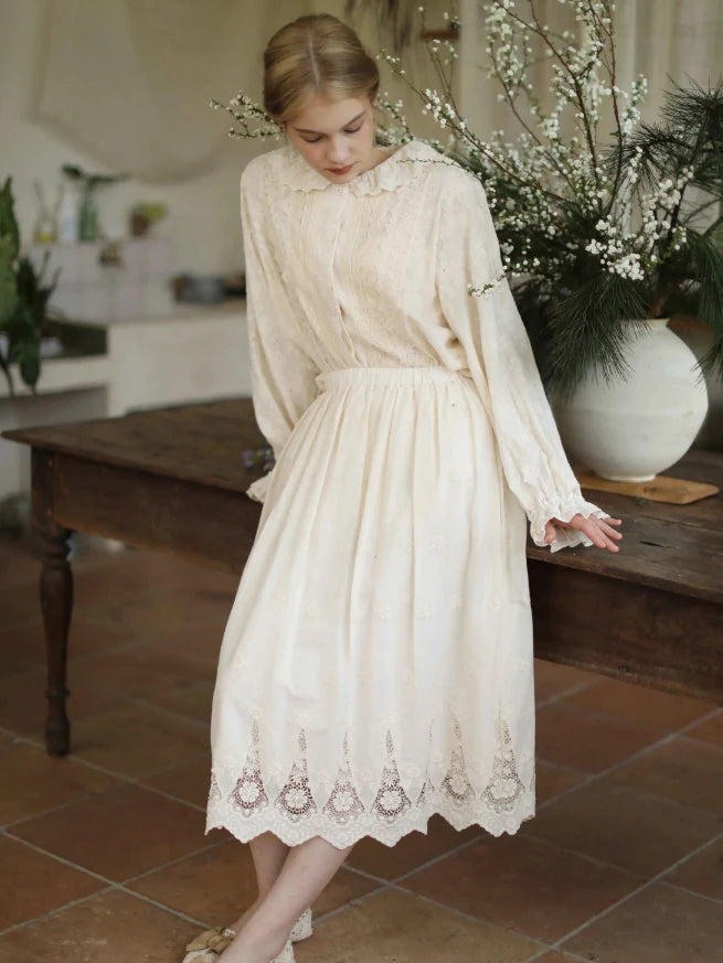 Lace Garden Cotton Petticoat Skirt