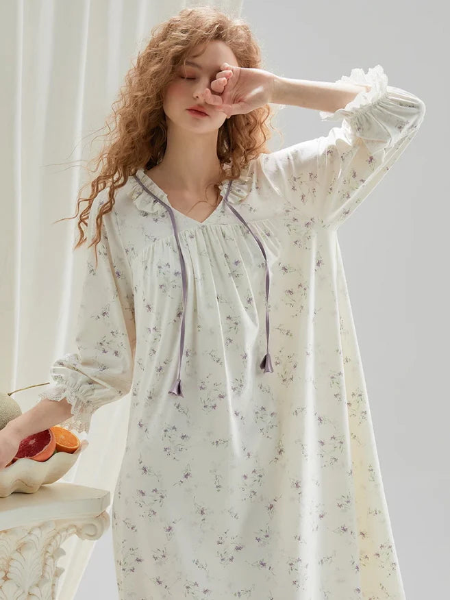 Whispering Petals Vintage Nightgown