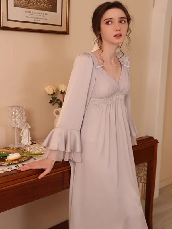 Lavender Dream Frill Nightgown