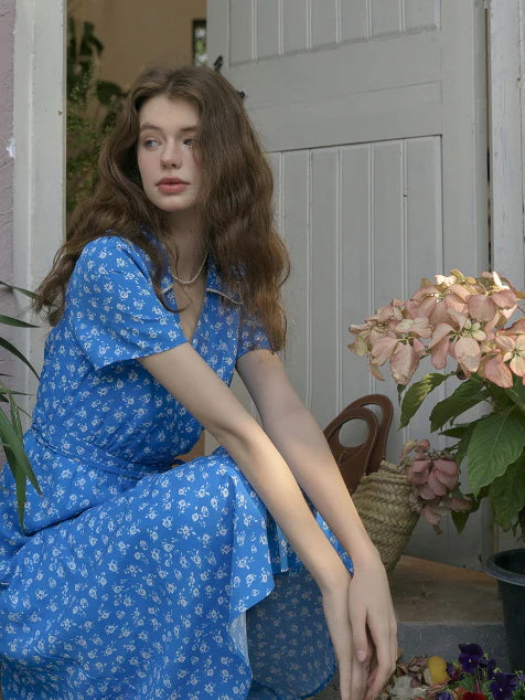 Blue Garden Stroll Dress