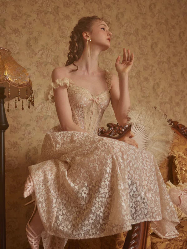 Clara's Golden Blossom Princess Dress