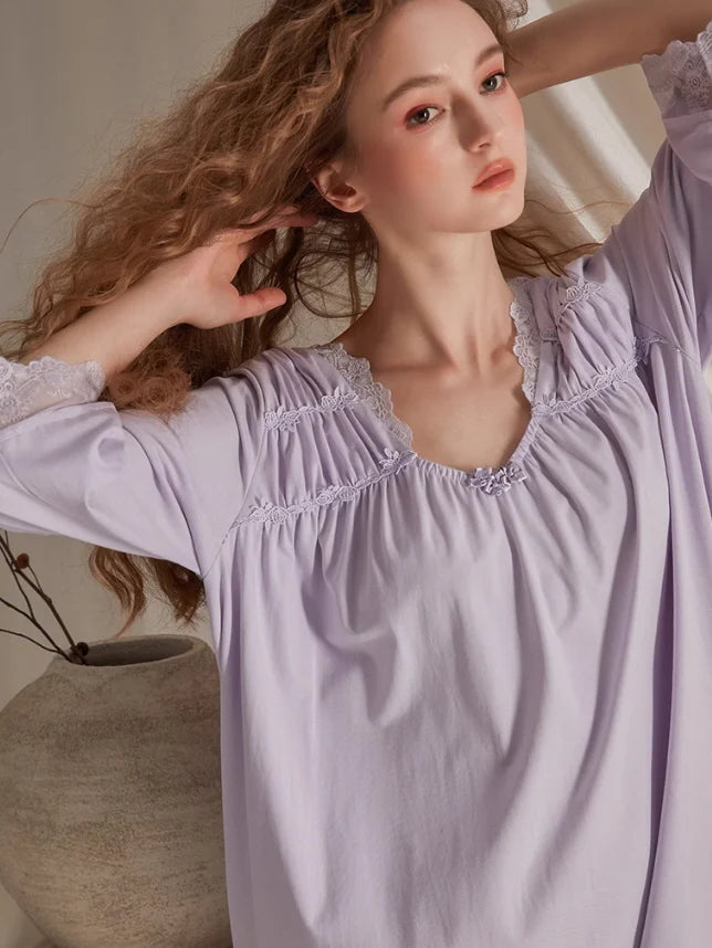 Serenade Lace-Trimmed Nightgown