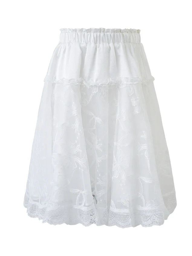 Ethereal Lace Ballet Skirt
