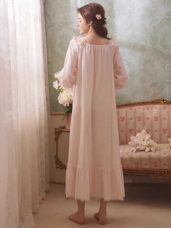 Rose Petal Cotton Nightgown