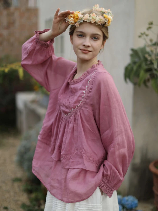 Wildflower Garden Embroidered Blouse