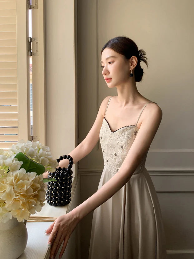 Embroidered Blossom Bodice Dress