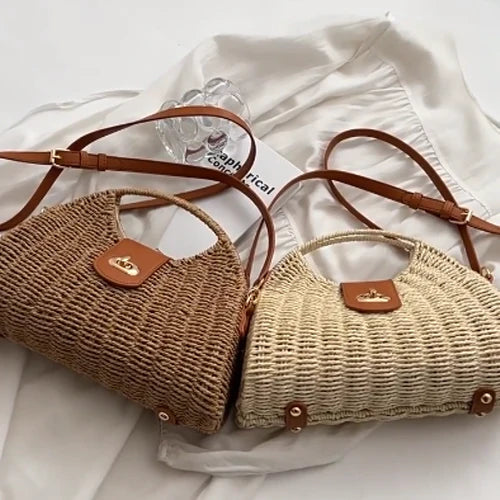 Straw Woven Small Handbag Shoulder Bag
