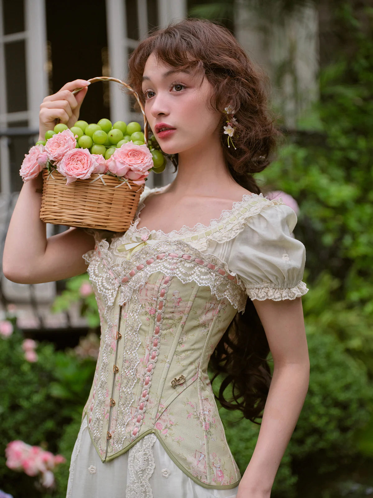 Olivia's Elegant Garden Mint Dress