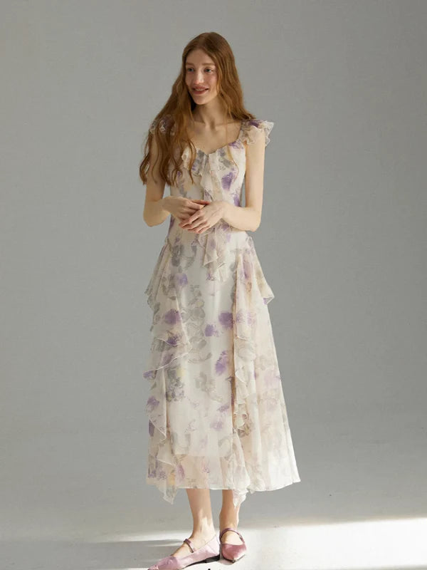Purple Blossom Fairy Frill Dress