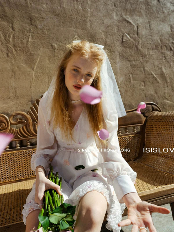 Floral Moonlight Elegance Dress