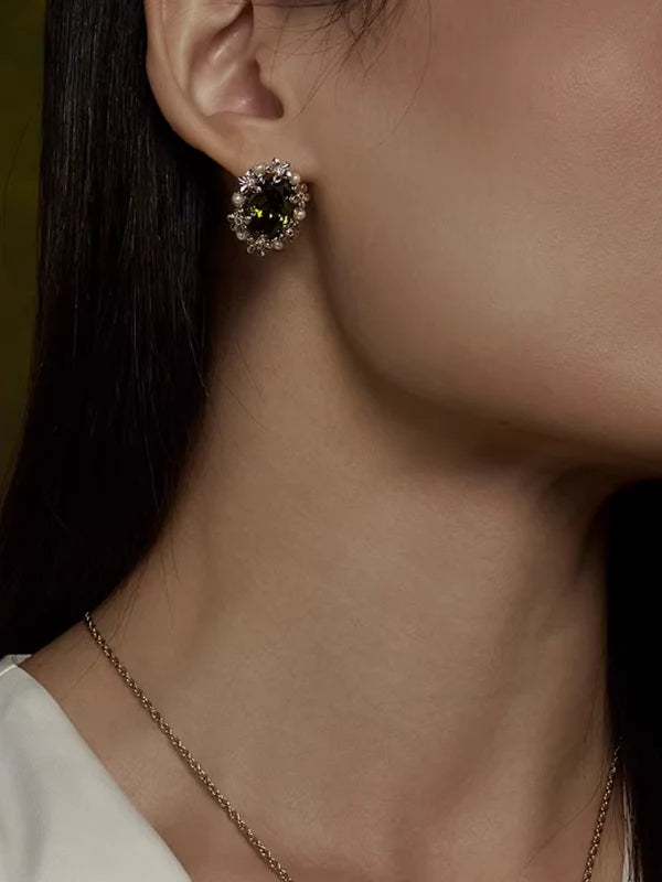 Pearl Flower Serenity Earrings