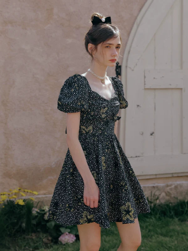 Golden Twilight Symphony Dress