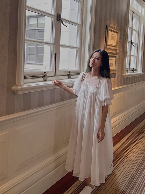 Pure White Fairy Summer Nightgown