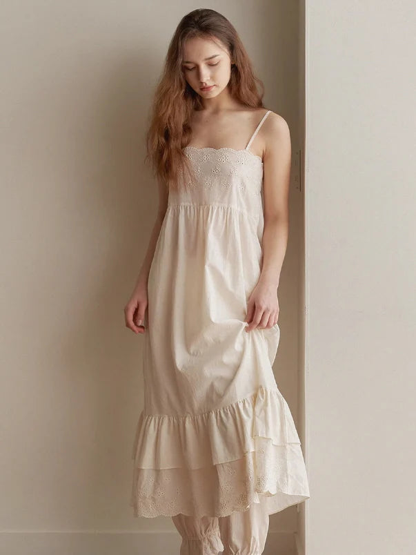 Vintage Rose Lace Nightgown