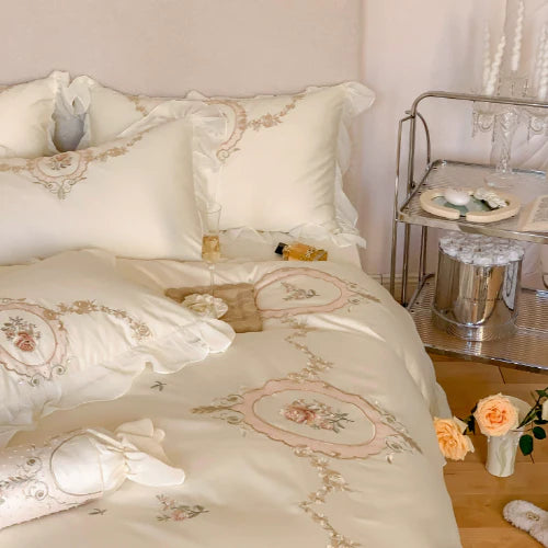 Elegant Blossom Princess Bedding Set