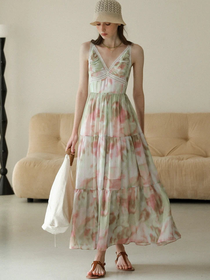 Amelia's Elegant Vacation Dress