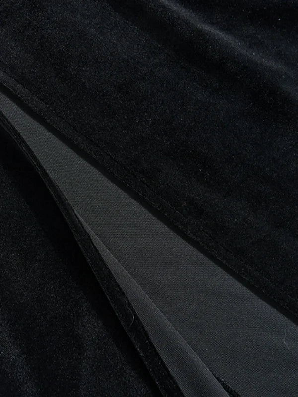 Starry Velvet Elegance Dress