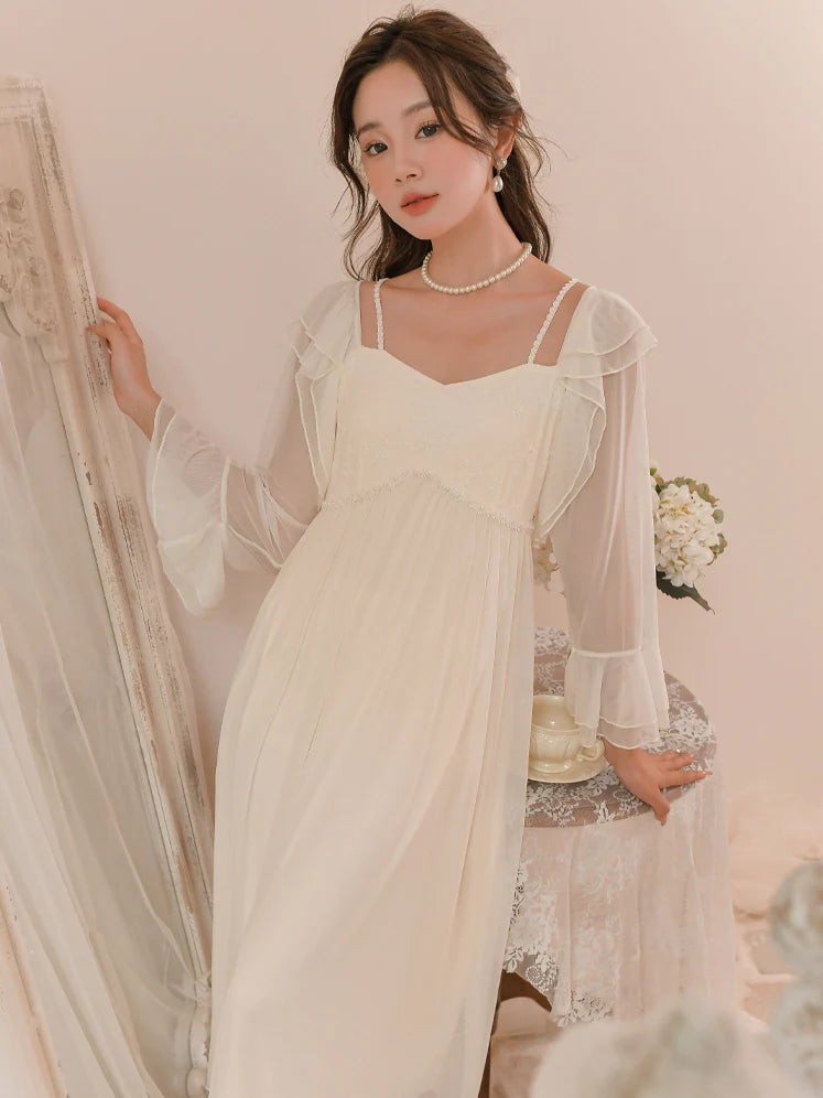 Ethereal Elegance Romantic Nightgown