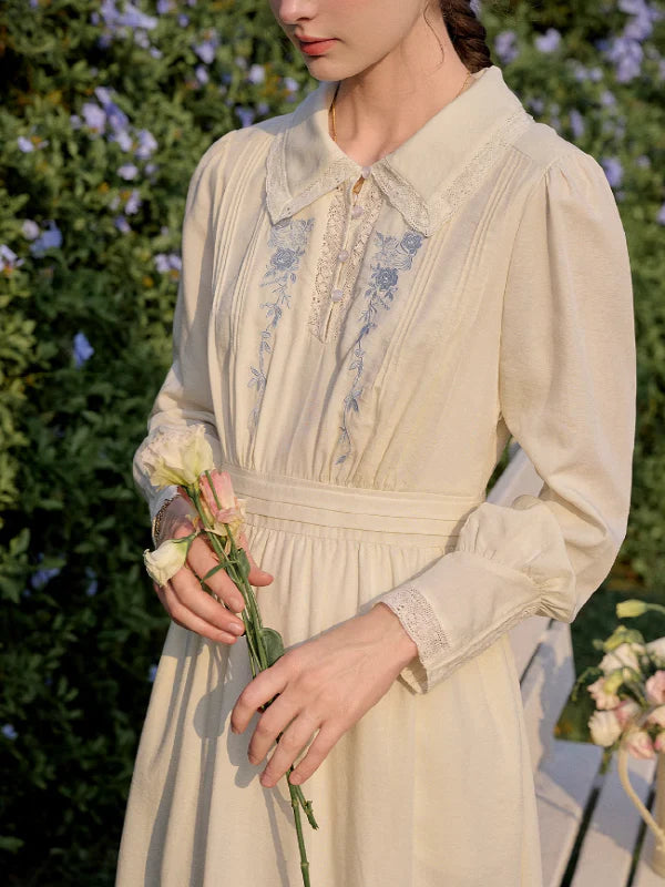 French Blossom Ivory Dress