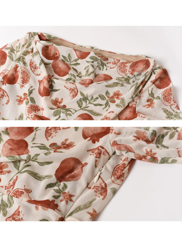 Enchanted Pomegranate Garden Dress