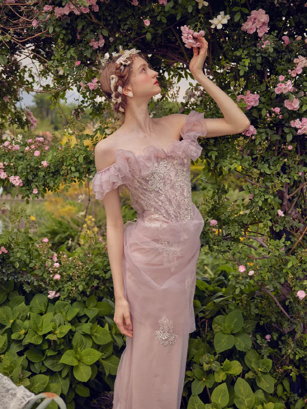 Ethereal Floral Enchantment Dress