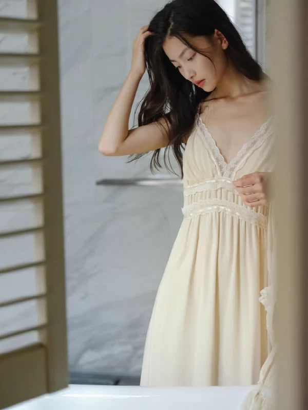 Vintage Dream Slip Dress and Gown Set