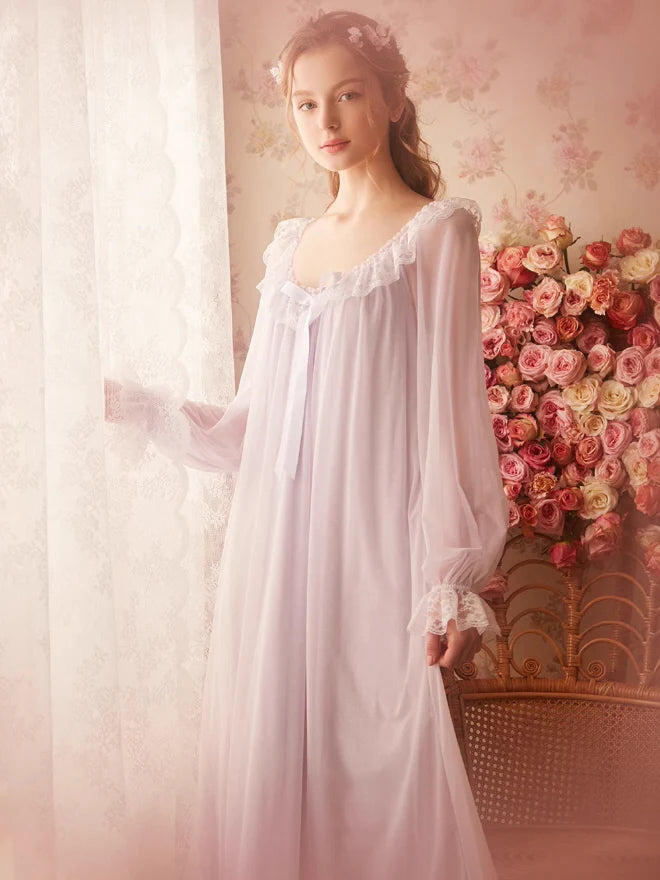 Ethereal Lace Romance Nightgown