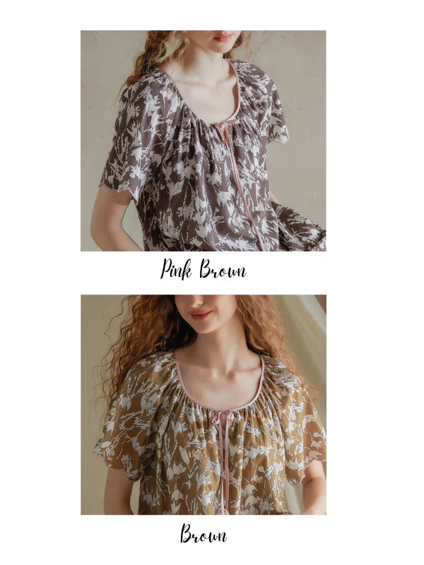 Botanical Whisper Floral Pajama Set