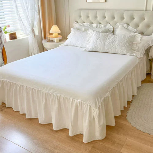 White Cozy Quilting Duvet Cover Set