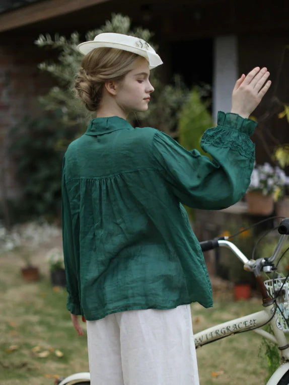 Blooming Petals Embroidered Blouse