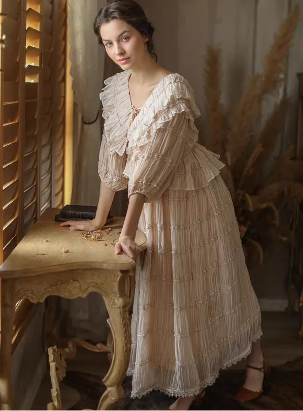 Victorian Grace Light Pink Dress