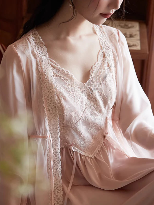 Aurora's Blush Dream Pink Nightwear Set
