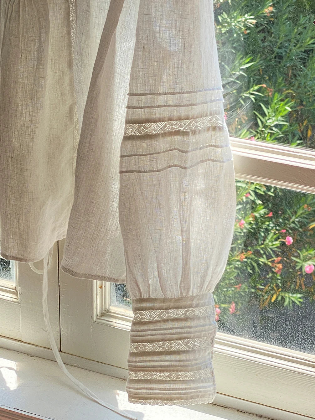 Vintage Linen Lace Blouse