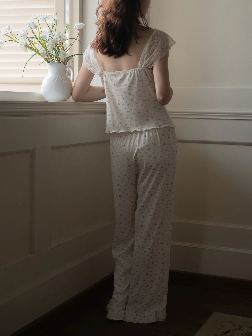 Blossom Morning Lace Loungewear Set