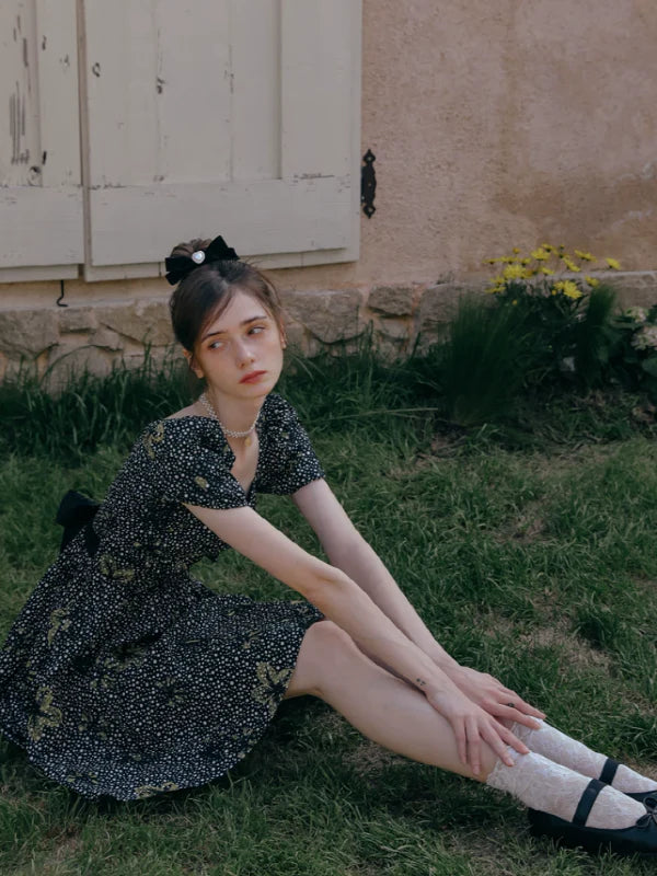 Golden Twilight Symphony Dress