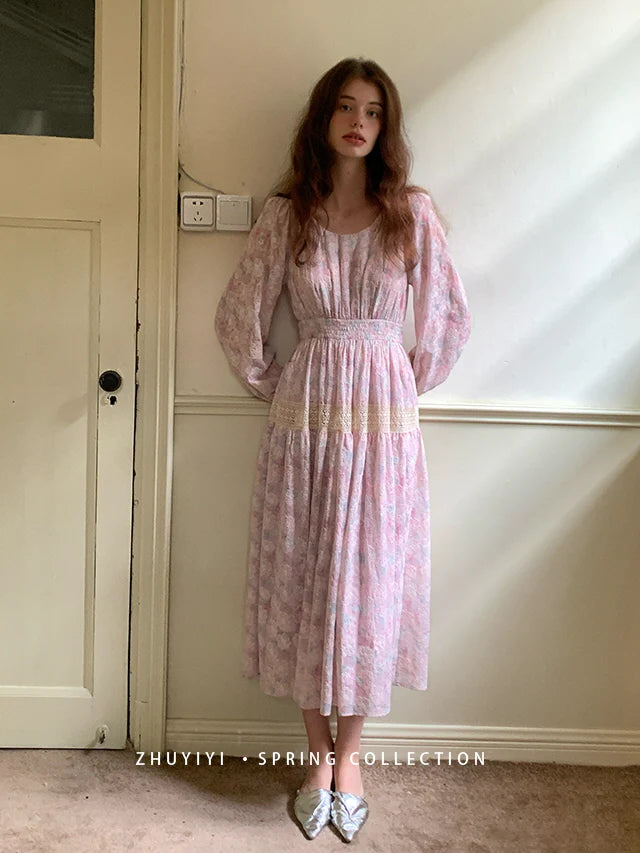 Blossom Embroidered Lace Dress