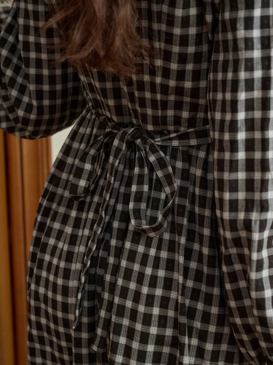 Timeless Check Cottagecore Dress