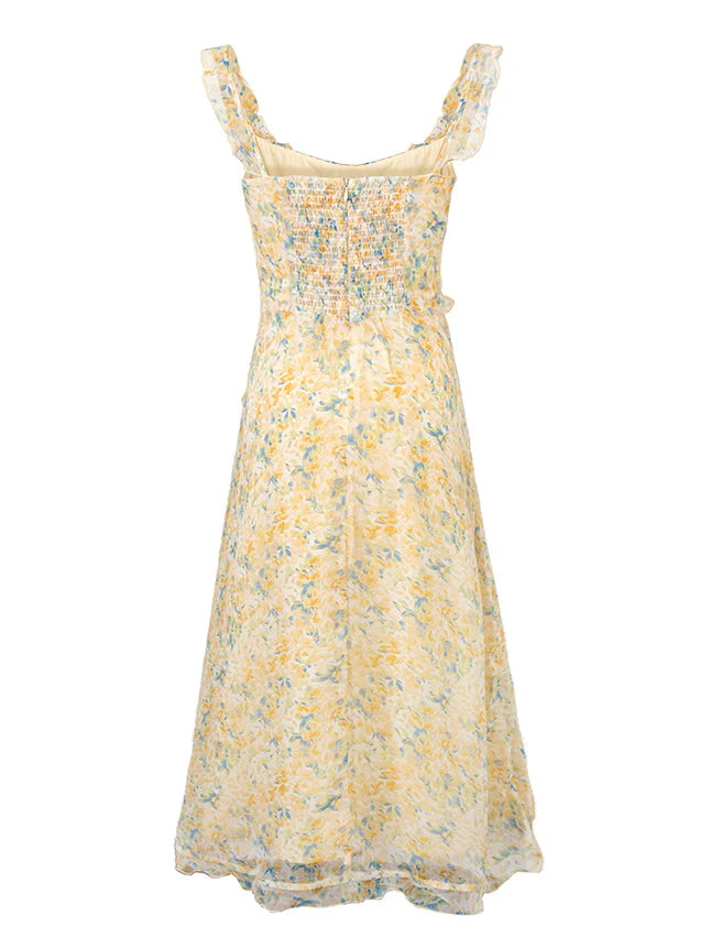 Sunshine Fairy Yellow Floral Dress